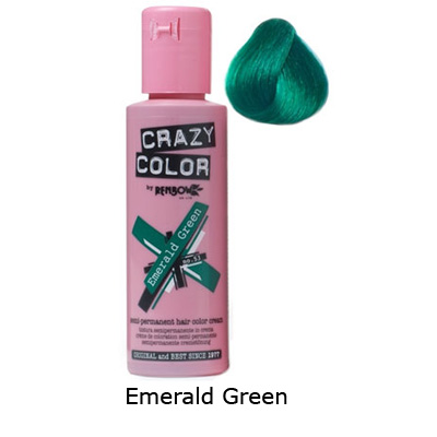 Crazy Color - Emerald Green Haarfärbemittel - Semipermanenter Haarfarbstoff - Grün